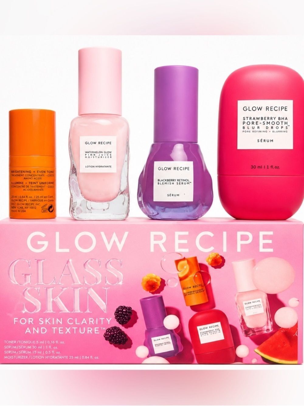 Glow recipe glass skin kit NEW IN BOX $52